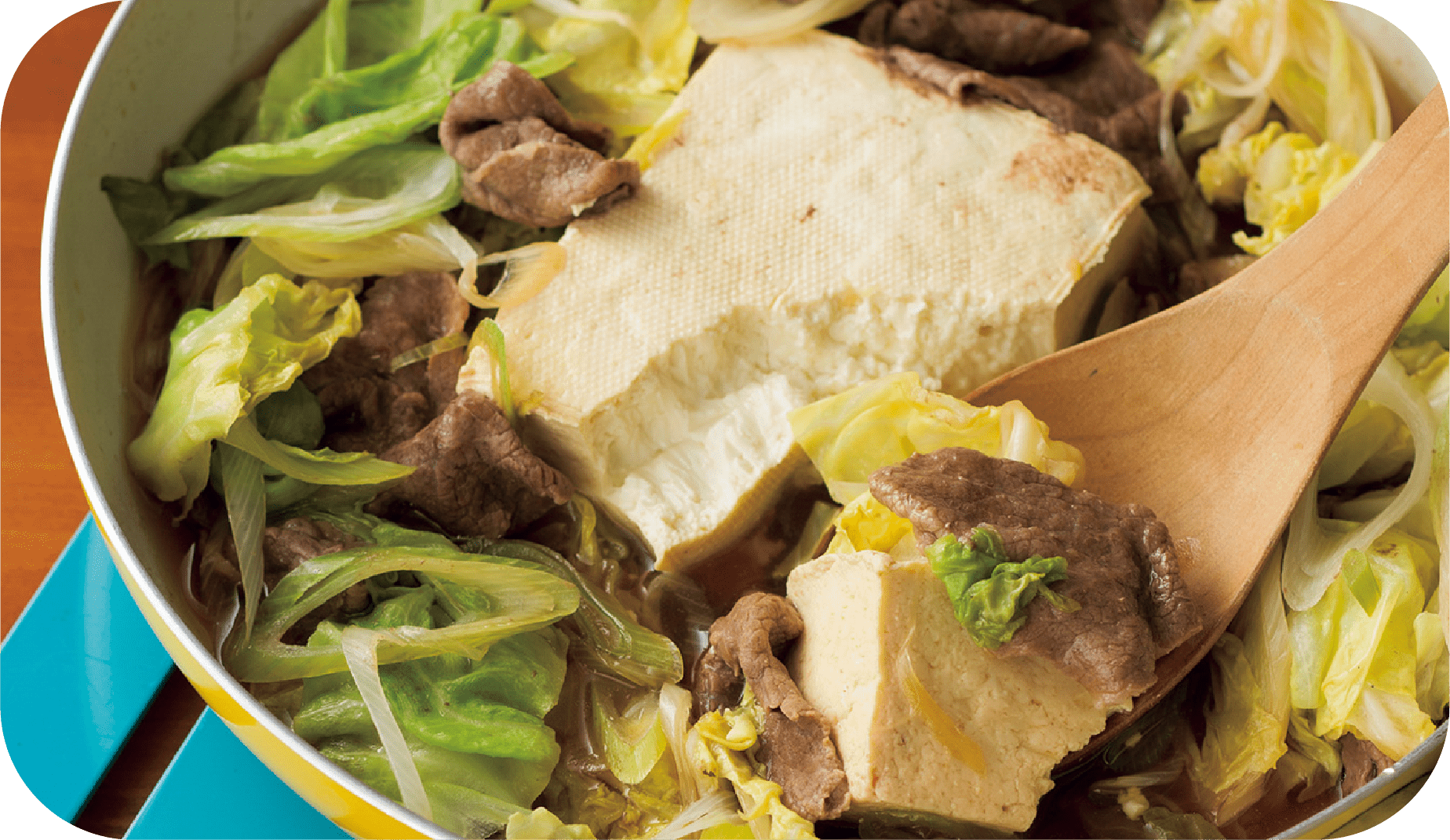 フライパン肉豆腐