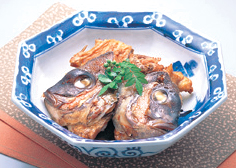 鯛のかぶと煮盛りつけ例